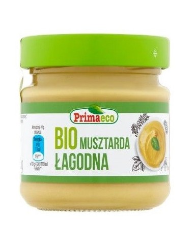 MUSZTARDA ŁAGODNA BIO 170 g - PRIMAECO