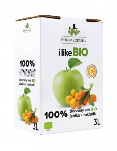 SOK JABŁKOWY Z ROKITNIKIEM NFC BIO 3...