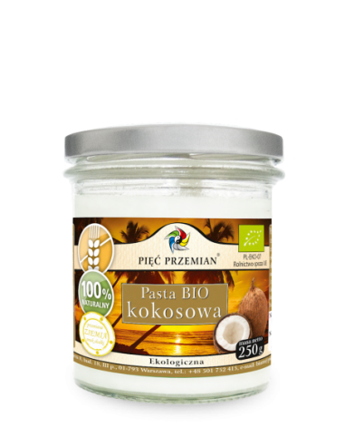 PASTA KOKOSOWA BEZGLUTENOWA BIO 250 g...