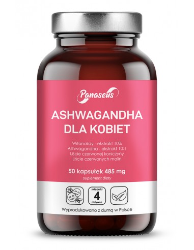 Ashwagandha dla kobiet - 50 kapsułek...