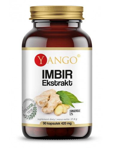 Imbir - ekstrakt 2% gingeroli - 90 kaps.