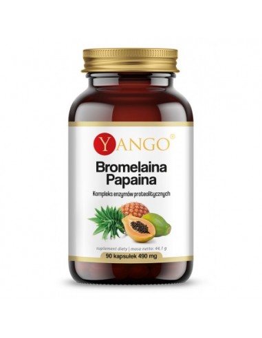 Bromelaina papaina - 90 kapsułek