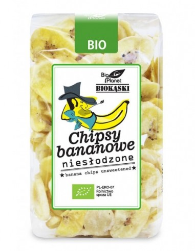 CHIPSY BANANOWE NIESŁODZONE BIO 150 g...