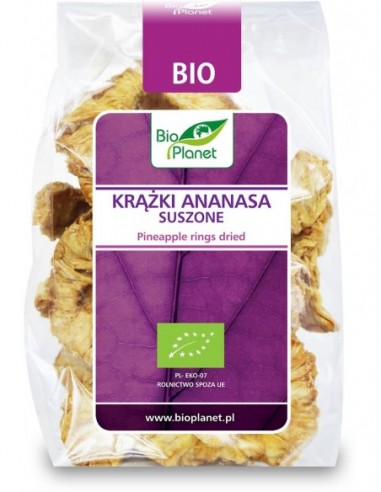KRĄŻKI ANANASA SUSZONE BIO 100 g -...