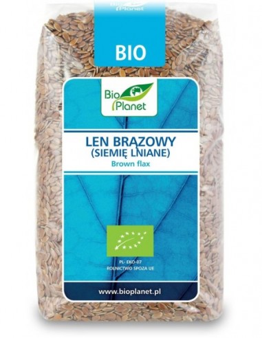 LEN BRĄZOWY (SIEMIĘ LNIANE) BIO 400 g...