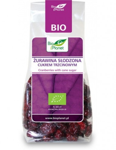 ŻURAWINA SŁODZONA CUKREM TRZCINOWYM...