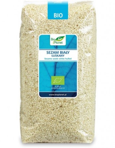 SEZAM BIAŁY ŁUSKANY BIO 1 kg - BIO...